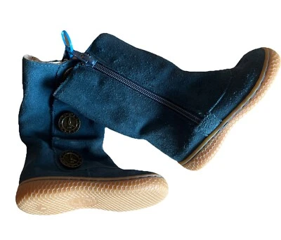 Usado en Excelente Condición LN Livie & Luca Zapatos Botas Marchita Tiempo Azul Cielo Niño Pequeño 4 Difícil de Encontrar Foto 1 de 4