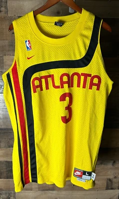NIke NBA Official Atlanta Hawks Shareef Abdur-Rahim Men's Size Large Length +2 - Image 1 of 4