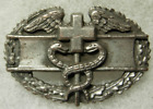 Insigne médical de combat de l'armée américaine de la Seconde Guerre mondiale - dos épingle TG X