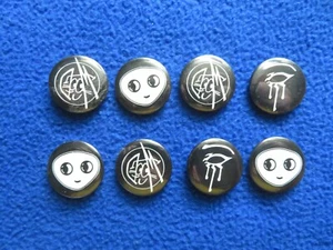 SIRIUS ENTERTAINMENT 8 PROMO BUTTON SET  DAWN   TERI WOODS  & AKIKO - Picture 1 of 1