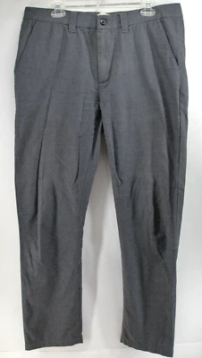 Pantalones chinos de carbono 2 cobalto frente plano para hombre talla 35 gris espiga algodón Foto 1 de 4