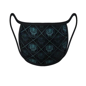 Disney Parks Black Green Adult Cotton Marvel Black Panther Cloth Face Mask Sz L - Picture 1 of 1