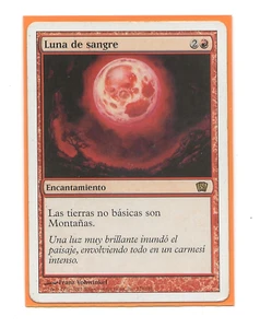 BLOOD MOON Español Magic EX / LP 8th Edition Luna de Sangre MTG - Imagen 1 de 1
