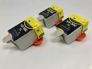 3 Tri-Color Ink 30 XL For Kodak ESP C110 C310 C315 ESP 3.2 Hero 3.1/ 4.2 / 5.1 - Picture 1 of 2