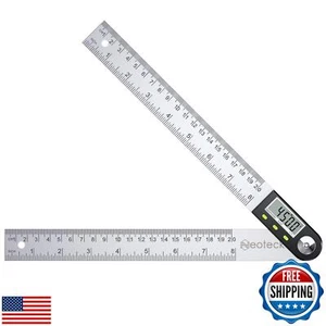 Neoteck Digital Angle Finder Ruler 8 inch/200mm Stainless Steel Digital Protr - Picture 1 of 5