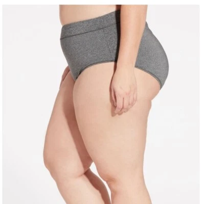 CALIA Dark Heather Gray Bikini Bottoms NWT 1X - Image 1 of 4