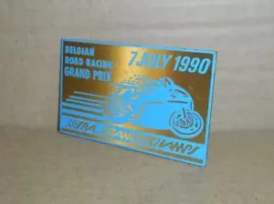 Ancien badge plaquette - Grand Prix Moto de Belgique Spa Francorchamps 1990 - Picture 1 of 3