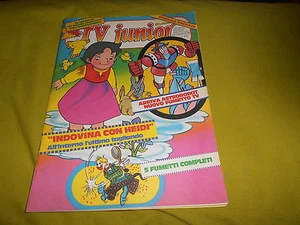 TV JUNIOR ANNO 2 NUMERO 36 1980 HEIDI APEMAIA ASTROROBOT INSERTO - Picture 1 of 1