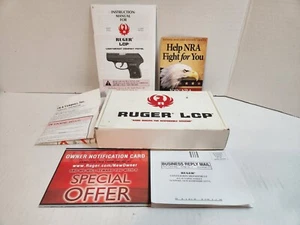 Ruger LCP Cardboard Box .380 ACP Pistol Owner's Manual Paperwork Factory OEM - Picture 1 of 3