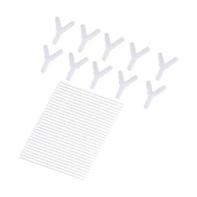 Adaptador empalmador de juntas de plástico de 3 vías en forma de Y 10 piezas de montaje de barra de manguera de 3/8 pulgadas Foto 1 de 4