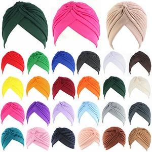 Ladies Turban Band Hat Cap Hijab Headwear Wrap Hair Loss Chemo Headwrap Bandana - Picture 1 of 26