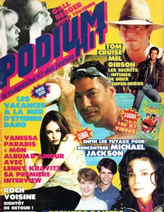 PODIUM HIT Magazine Sept. 1992 Étienne Daho w/ Tom Cruise Mel Gibson Posters - Picture 1 of 3
