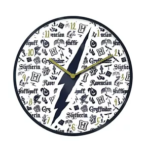 Harry Potter Infografik Wanduhr Offiziell Lizenziert Brandneu 25.4cm Durchmesser - Bild 1 von 1