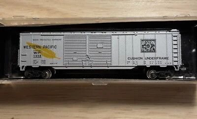 Coche de caja de doble puerta calibre N MRC #7031 WESTERN PACIFIC #1953 Foto 1 de 2