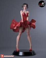 1/8 Scale Betty Boop Unassembled Uncolored 3D Printing Resin Model Kit Gk