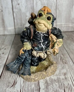 Vintage Boyds Wee Folkstones Figurine Ribbit & Co. Bridges Scuba Frog #36751 - Picture 1 of 5