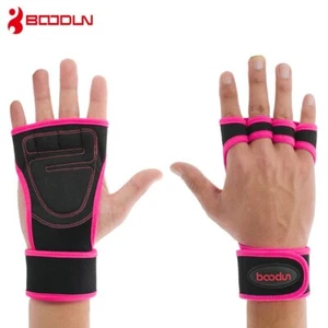 Guantes de medio dedo deportivos levantamiento de pesas guantes de gimnasio pesas resbaladizos - Imagen 1 de 15