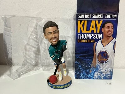 2016 Klay Thompson San Jose Sharks Hockey Golden State Warriors Bobblehead SGA Foto 1 de 2