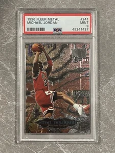 1996-97 Fleer Metal Michael Jordan #241 PSA 9 MINT HOF - Picture 1 of 2
