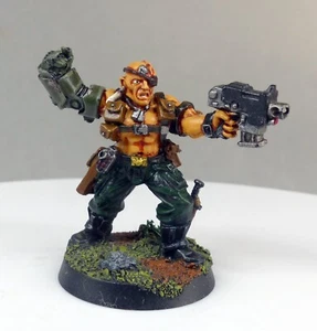 Warhammer 40k, militarum, guard, garde, catachan, metal, lieutenant,  commander - Imagen 1 de 2