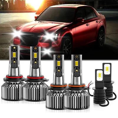 Kit de luces antiniebla de haz alto/bajo LED para Chrysler 300M 1999-2004 6x Foto 1 de 4