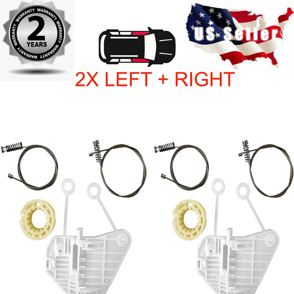 For Smart Fortwo 450 1998  2007 Window Regulator Repair Kit Front Right Letf - Image 1 of 2