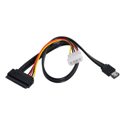 EsataP Power ESATA Combo to SATA 22pin  IDE 5V 12V for 3.5" 2.5" Hard Disk Cable - Image 1 of 4