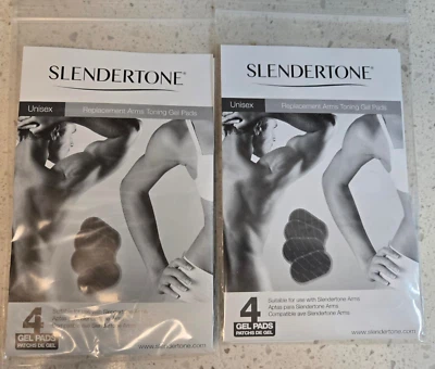 Juego de 8 almohadillas de gel tonificante de brazos de repuesto 2-SLENDERTONE SELLADAS ver fechas Foto 1 de 3
