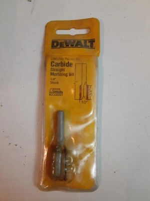 DeWALT DW6200 Router bit Carbide straight mortising bit 1/4" shank tool - Image 1 of 2