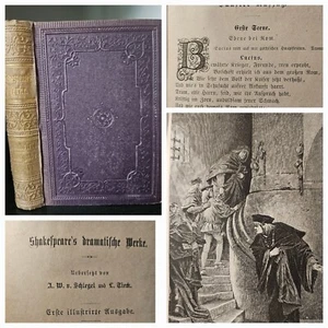 Drama Shakespeare Werke illustriert Band 6 Richard Gosche Grote'sche 1874 - Bild 1 von 17