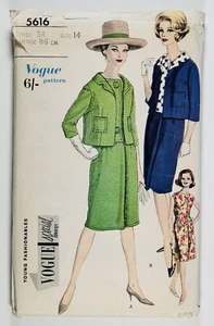 Vintage Vogue 5616 Special Design Sewing Pattern  5616 Dress And Jacket Bust 34” - Picture 1 of 4