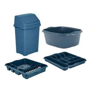 25L Schwingeimer groß Abtropfschale Besteckkasten 39cm Spülschüssel marine - Bild 1 von 24