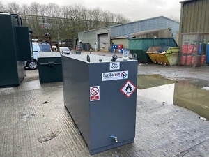 1500L Litre Steel Bunded Oil Tank By Fuel Safe UK IN stock - Oil Tank - Picture 1 of 2