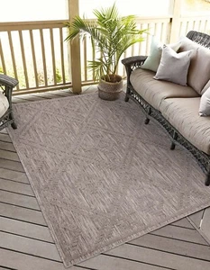 Teppich Santorini - In- & Outdoor Raute Muster - Wetterfest Balkon Terrasse - Bild 1 von 35