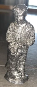 A1 MICHAEL RICKER PEWTER METAL FIGURE BOY CHRISTMAS STOCKING PRESENTS ‘96 #12506 - Picture 1 of 17