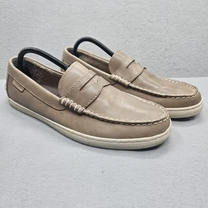 Mocassini Cole Haan da uomo 10M Pinch Weekender in pelle tortora slip-on casual  - Foto 1 di 18