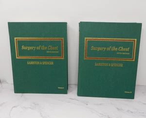 Surgery of the Chest 5th Edition Volume 1 &2 - Sabiston & Spencer 1990 Hardcover - Picture 1 of 4