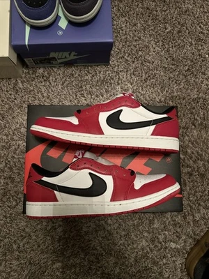 Nike Air Jordan 1 Low OG Chicago 2025 Rojo Blanco Negro HQ6998-600 Hombres 11 Nuevas Foto 1 de 4