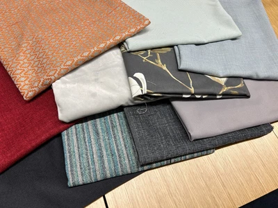 10 pcs half metre remnants mixed lot craft material@ £19.99 - Image 1 of 4