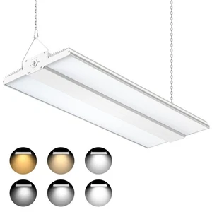 240W LED Linear High Bay Shop Light Fixture 3000K/4000K/5000K 3-Color Adjustable - Picture 1 of 17