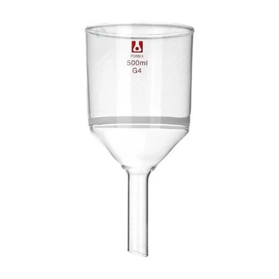 Lab Supply Sand Core Filter Funnel 35ml-2000ml Borosilicate Glass G1-G6 Cores - Image 1 of 4
