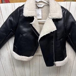 Primark Bomber Coat Fleece Lined Age 5-6 Years Winter New - Picture 1 of 3