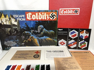 VINTAGE  ESCAPE FROM COLDITZ BOARD GAME 1ST EDITION 1970s PARKER 100% COMPLETE - Image 1 of 4