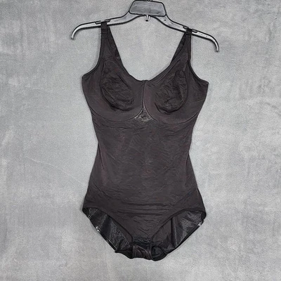 MIRACLESUIT Bodybriefer Controle de Modelagem Transparente Controle Extra Firme 38DD Preto 2783 - Imagem 1 de 4