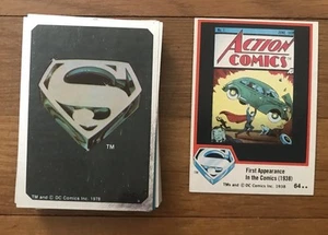DC Comics, Trading Cards, 1978 DC Comics Superman, 33 Cards And Stickers - Picture 1 of 5