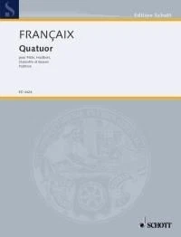 Quartet Jean Françaix Studyscore Flute / Oboe / Clarinet / Bassoon Schott Music - Image 1 of 4