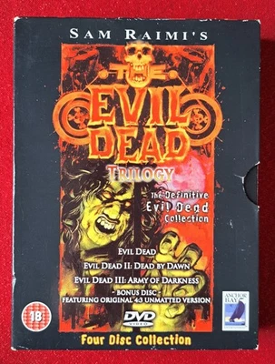 The Evil Dead Trilogy. 4 Disc Region 2 DVD. Cult Horror. Free Postage - Image 1 of 4