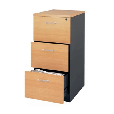 Mantone 3 Drawer Filing Cabinet Storage - Select Beech/Ironstone - image 1 of 3
