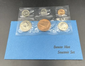 1991 D Denver Mint Souvenir Set Uncirculated Coins and Medal w/ Used Envelope - Picture 1 of 9