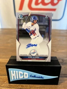 2023 Bowman Chrome Prospect Autographs Juan Alonso #CPA-JA (AU, RC) - Bild 1 von 3
